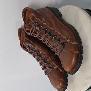 Donald J. Pliner Brown Leather Men's Boots Size 8.5